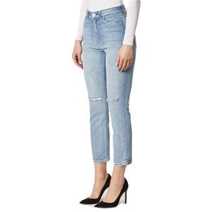 HUDSON HOLLY HIGH RISE STRAIGHT JEAN IN LIGHT WASH Size 26